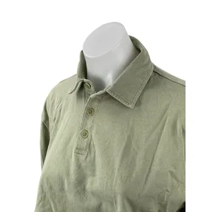 Aritzia Sunday Best Women's Green Long Sleeve Polo Cropped Shirt Top Size S thumbnail 2
