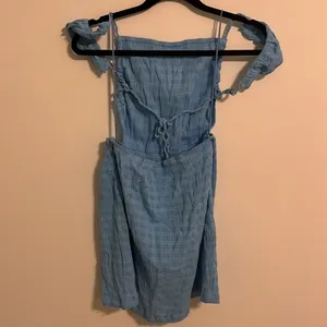NWOT Free People Beyond Chic Mini Dress Blue size Medium thumbnail 7
