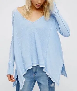 NWT Free People Pacific Thermal Long Sleeve Top Generous Size Small thumbnail 1