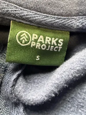 Parks Project Blue Quarter Zip Pullover Wildlife Embroidered Sweatshirt S thumbnail 6