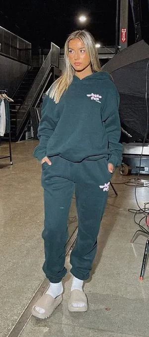 White Fox Sweatshirt and Jogger Set thumbnail 1