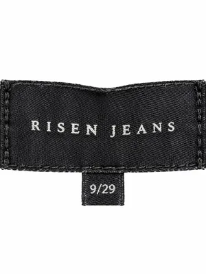 Risen Black Washed Cropped Wide Leg Raw Hem Jeans Size 9 / 29 thumbnail 3
