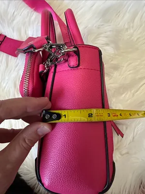 Madden NYC Hot Pink Mini Satchel with Detachable Strap & Rhinestone Pouch thumbnail 14
