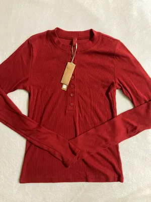 SKIMS Cotton Rib Henley M thumbnail 2