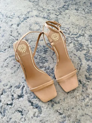 Vince Camuto Ambee Tan Wedge Heel Ankle Strap Sandals 7.5 thumbnail 3