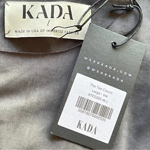 NWT KADA The Infinity Tee: Flow‎ Classic in Ink, Large Black thumbnail 11