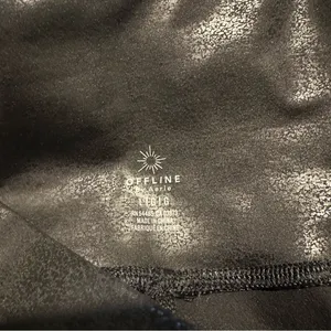 Offline by Aerie Black Shiny Leggings thumbnail 4
