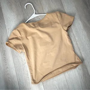 I.AM.GIA Ryleigh Top cutout crop tee womens Beige (small) going out party rave thumbnail 6