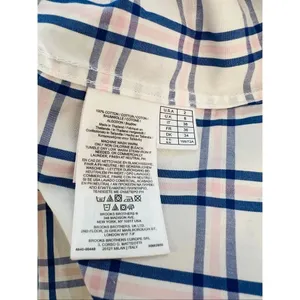 Brooks Brothers Red Fleece Blue White Plaid Sleeveless Tie Neck Blouse Top Sz 2 thumbnail 8