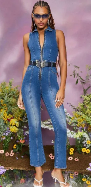 Cider Denim Jumpsuit thumbnail 1