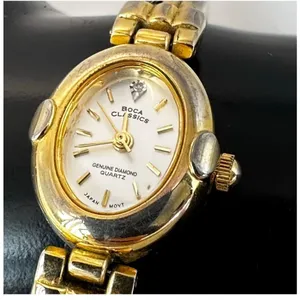 Boca Classics genuine diamond quartz watch Gold thumbnail 9