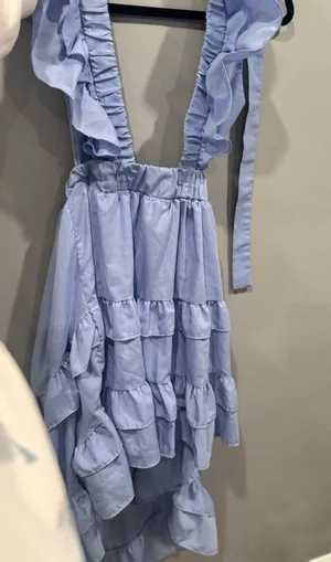 Blue Ruffle Dress thumbnail 2