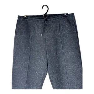 Club Monaco Pants Women‎ XL Black Space Dye Tie Waist Sweat Pants Athleisure thumbnail 3
