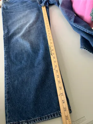 Madewell Low-Slung Curvy Straight Jeans 100% Cotton Denim Size 31‎ thumbnail 12