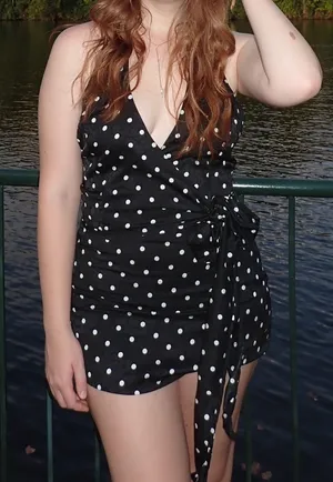 Sky to Moon Two-Piece Polka Dot Skirt Set thumbnail 1