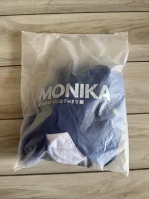 Monika Two-Piece Buttoned Crop Jacket & Skort Set Blue Small NWOT IN PACKAGE thumbnail 12