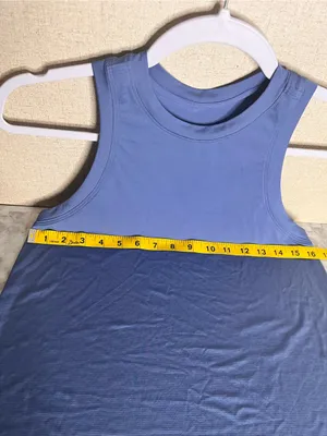 lululemon athletica Blue and Black Scoop Neck Active Tanks thumbnail 7