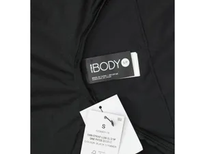 NWT Cotton On Womens Thin Strap Low-Scoop One Piece Swimsuit Black Shimmer S thumbnail 6