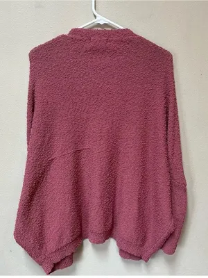 Dreamers Pink Oversized Cardigan S Cozy Slouchy Soft Girl Open Front Sweater thumbnail 6