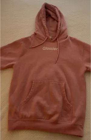 Pink glossier hoodie thumbnail 1