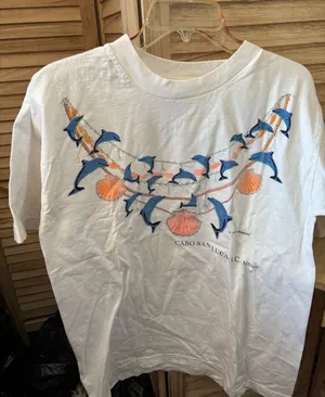 Cabo San Lucas White Graphic Tee Medium thumbnail 1