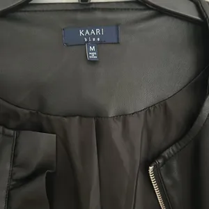 Kaari Blue Black Motorcycle Biker Style Jacket Womens Medium thumbnail 4