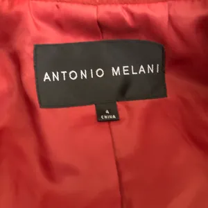 Antonio Melani Red wool pea coat with double breasted buttons and collar, fully lined thumbnail 3