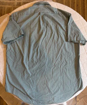 Ralph Lauren Short Sleeve Green and white Checkered button-up shirt Size L thumbnail 7