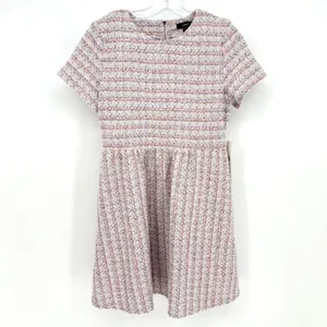 Aqua Rainbow Tweed Mini Dress Womens Small Pink‎ Multi Preppy Classic Feminine thumbnail 6