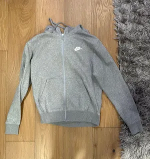 Nike Grey Zip-Up Hoodie thumbnail 1