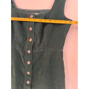 Urban Outfitters Green Corduroy‎ Button Front Mini Dress 8 Sleeveless Pinafore thumbnail 4