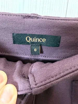 Women's Quince Ultra-Stretch Ponte Cropped Wide Leg Pants Dark Purple 0 thumbnail 7