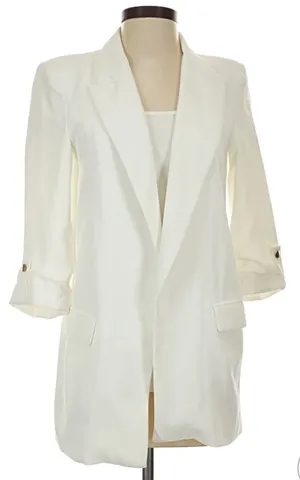 White Zara Blazer thumbnail 3