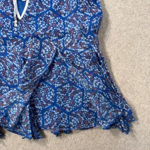 Free People Touch The Sky Printed Blue Tank Top Women's Small Sleeveless Flowy thumbnail 7
