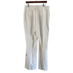 FUNYYZO White Wide Leg Dress Pants Elastic Waist Career‎ Casual XL thumbnail 8