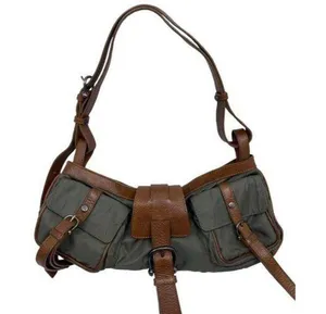 burberry gray brown shoulder bag thumbnail 1