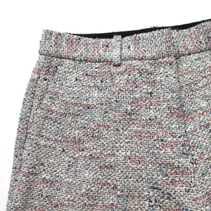 NWT Theory Adamaris in Tweed Single Pleat Wide Leg Fringe Hem Pants 6 x 31 thumbnail 5