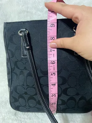 Coach Black Signature Tote Bag thumbnail 14