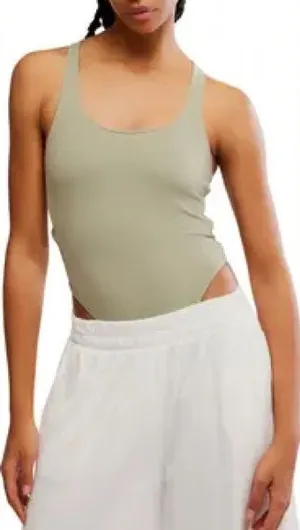 Free People Never Better Bodysuit - SAGE STONE - Size X-Small - NWT thumbnail 1