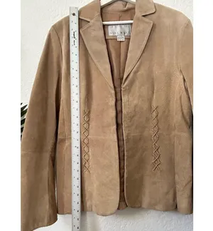 Nine West Vintage Genuine Suede Leather Jacket L thumbnail 6