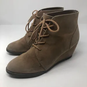 Steve Madden Domain Women's Lace Up Faux Suede Ankle Boots Size 9.5 thumbnail 3