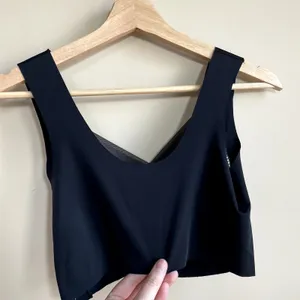 Nylon black wide strap padded bra full coverage women's 3XL (US M) mesh detail‎ thumbnail 3