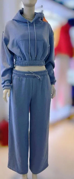 ZARA Sweatsuit Set With Hoodie And Wide Leg Size S thumbnail 1