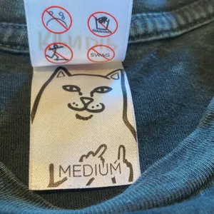 RipnDip Unisex Green Acid Wash L/S Lord Nermal Skate Cat Kingpi T-Shirt Sz M thumbnail 6