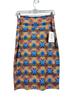 LuLaRoe Cassie Women's Light Blue A Line Skirt thumbnail 1