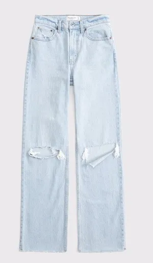 Abercrombie Curve Love High Rise 90s Relaxed Jean thumbnail 1