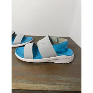 Nike Tanjun Sandals Women's Size 7 Gray Blue Sport Comfort Slides thumbnail 2