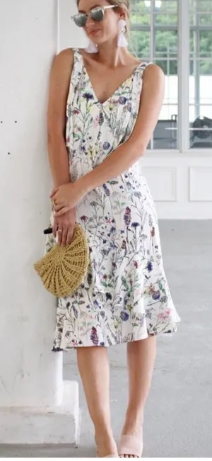 H&M floral dress. S thumbnail 1