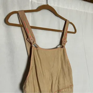 NWT ASOS Tan w/ Pink‎ Stitching Shorts Overall Romper Size 4 thumbnail 3