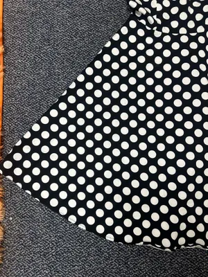 Bridesmay Black and White Polkadot Dress Size Small thumbnail 5